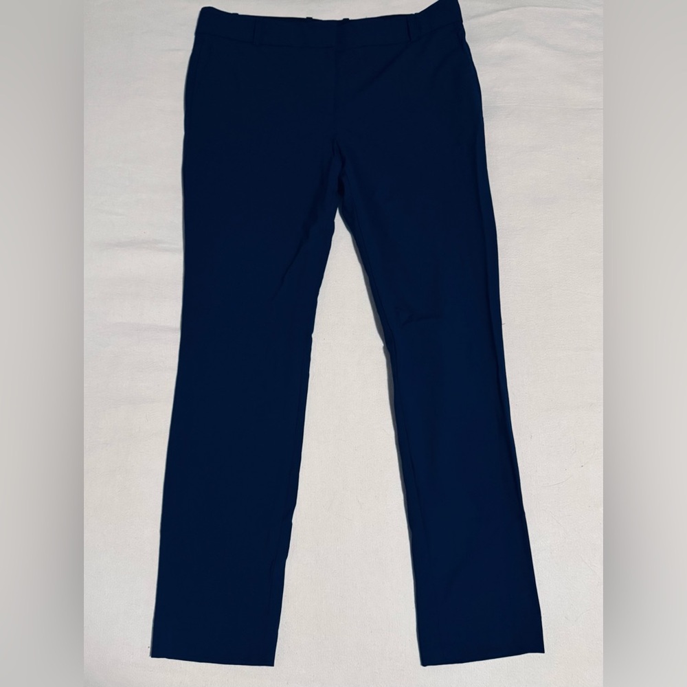 Theory Women’s Skinny Leg Navy Blue Dress Pants, Sz 10 96% Wool NWOT.